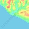 Colachel topographic map, elevation, terrain
