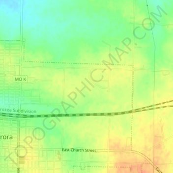 Baldwin Park topographic map, elevation, terrain