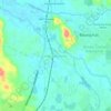 Hulu Yam Lama topographic map, elevation, terrain