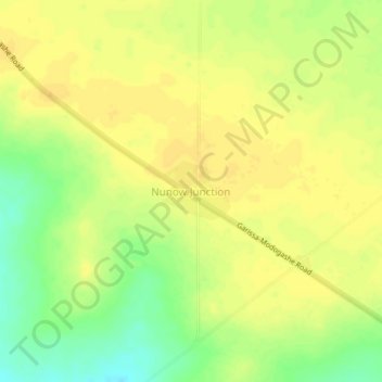 Nunow Junction topographic map, elevation, terrain