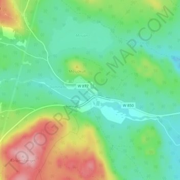 Svartnäs topographic map, elevation, terrain