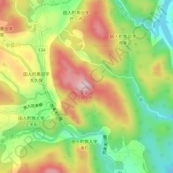 愛宕山 topographic map, elevation, terrain