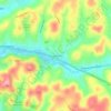 Newlonsburg topographic map, elevation, terrain