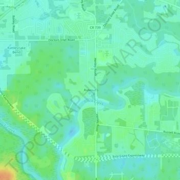 Rideout topographic map, elevation, terrain