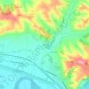 Le Bosc topographic map, elevation, terrain