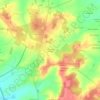 La Grange à Prévaud topographic map, elevation, terrain
