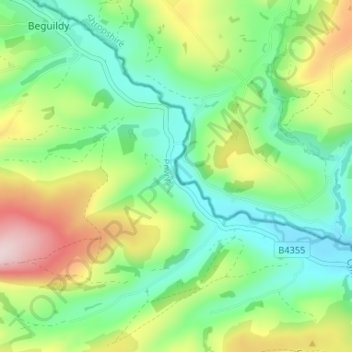 Dutlas topographic map, elevation, terrain