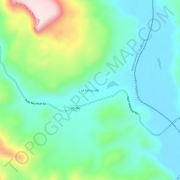 La Rinconada topographic map, elevation, terrain