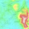 Monte Albán topographic map, elevation, terrain