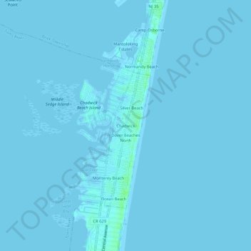 Chadwick topographic map, elevation, terrain