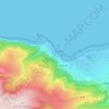 Porlock Weir topographic map, elevation, terrain