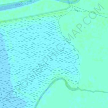 Marismas de la Tapa topographic map, elevation, terrain