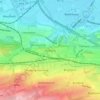 Redding topographic map, elevation, terrain