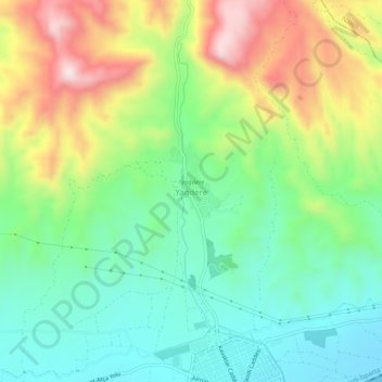 Yağdere topographic map, elevation, terrain