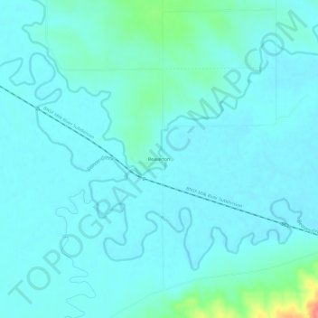 Beaverton topographic map, elevation, terrain