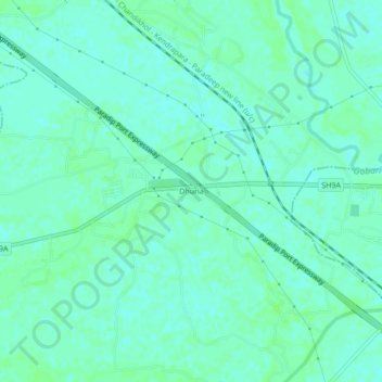 Dhuria topographic map, elevation, terrain