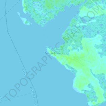 Taipu de Dentro topographic map, elevation, terrain