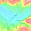 Talsarn topographic map, elevation, terrain