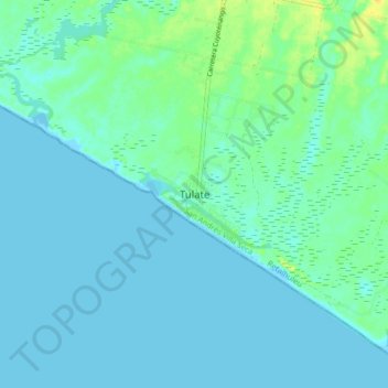 Tulate topographic map, elevation, terrain