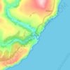 Berriedale topographic map, elevation, terrain