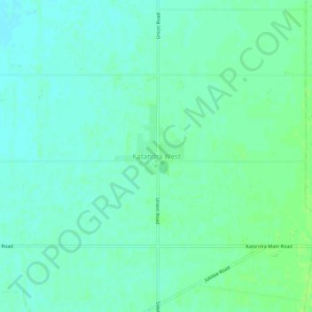 Katandra West topographic map, elevation, terrain