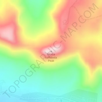 Ntaba kaNdoda Peak topographic map, elevation, terrain