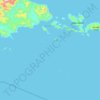 Castori Islets topographic map, elevation, terrain