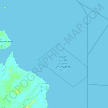 Billean Island topographic map, elevation, terrain