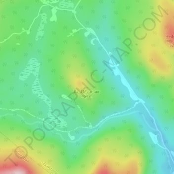 Bald Mountain topographic map, elevation, terrain