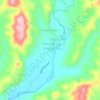 Jawi topographic map, elevation, terrain