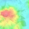 Woodperry topographic map, elevation, terrain