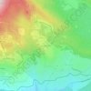 Super Bolquère topographic map, elevation, terrain