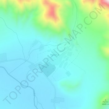 Nyoma topographic map, elevation, terrain