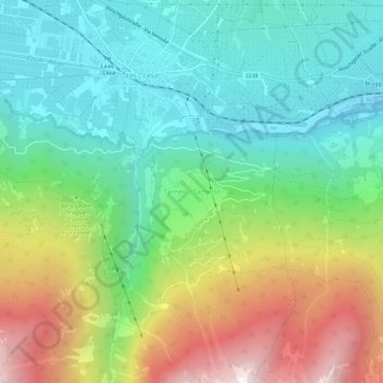 Tarnell topographic map, elevation, terrain