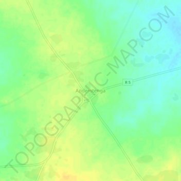 Andemtenga topographic map, elevation, terrain