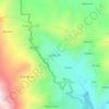 Quihuinche topographic map, elevation, terrain