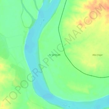 At Tarfayah topographic map, elevation, terrain