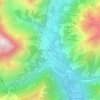 Les Gondoins topographic map, elevation, terrain