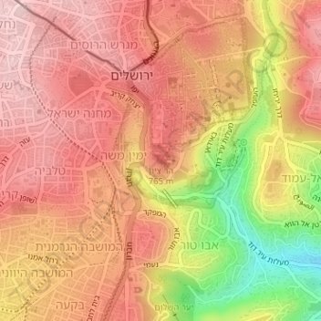 Mount Zion topographic map, elevation, terrain