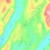 Crofts Corners topographic map, elevation, terrain