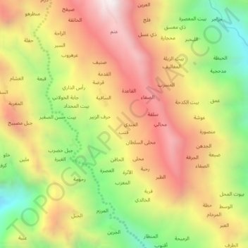 Wars topographic map, elevation, terrain