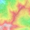 Hidden Peak topographic map, elevation, terrain