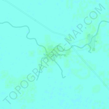 Yakhine Gyaung topographic map, elevation, terrain