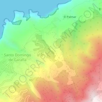 El Jaral topographic map, elevation, terrain