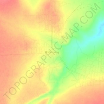 Bothithong topographic map, elevation, terrain