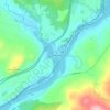 Pompanoosuc topographic map, elevation, terrain