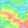 Upper Hopton topographic map, elevation, terrain