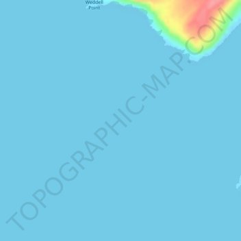 Bahía de la Paz topographic map, elevation, terrain
