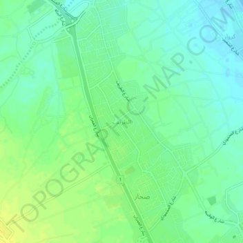 A'Treef topographic map, elevation, terrain