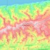 Colonia Tovar topographic map, elevation, terrain